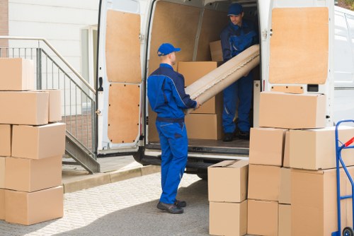 Removal van and moving team supporting a house move in Balham