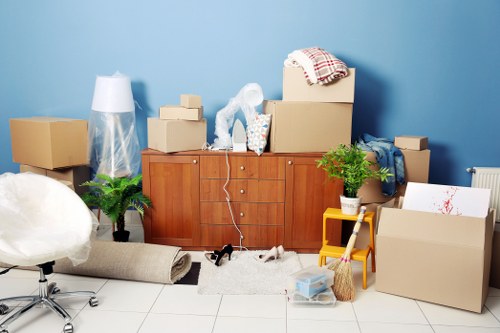 Man and van moving boxes and furniture in Balham