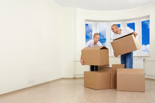 Local removal service planning and loading items for a move in Balham