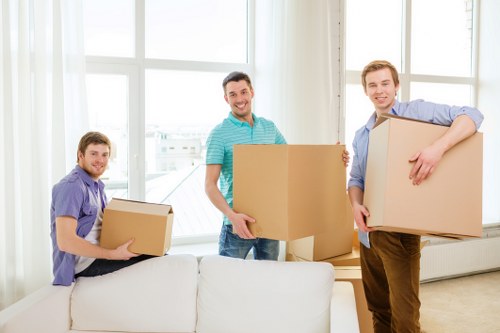 Balham moving van loaded with household furniture