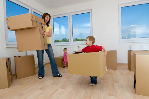 Office packing and asset preparation during a Balham commercial move
