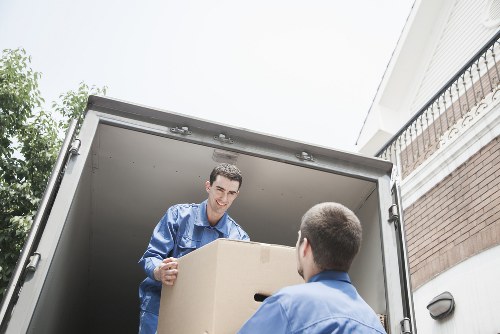 Van loading process with secure placement of items during transit