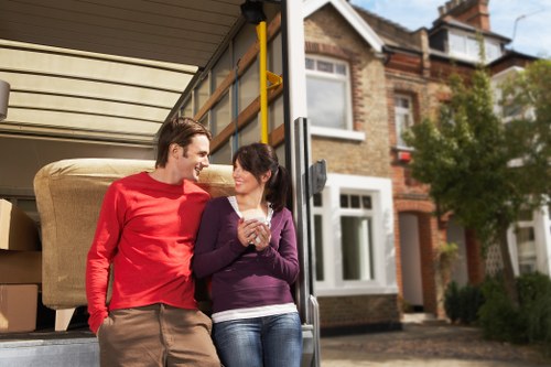 Packing services in Balham with boxes and protective materials