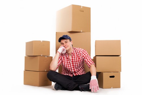 Household removals van supporting a family move in South London